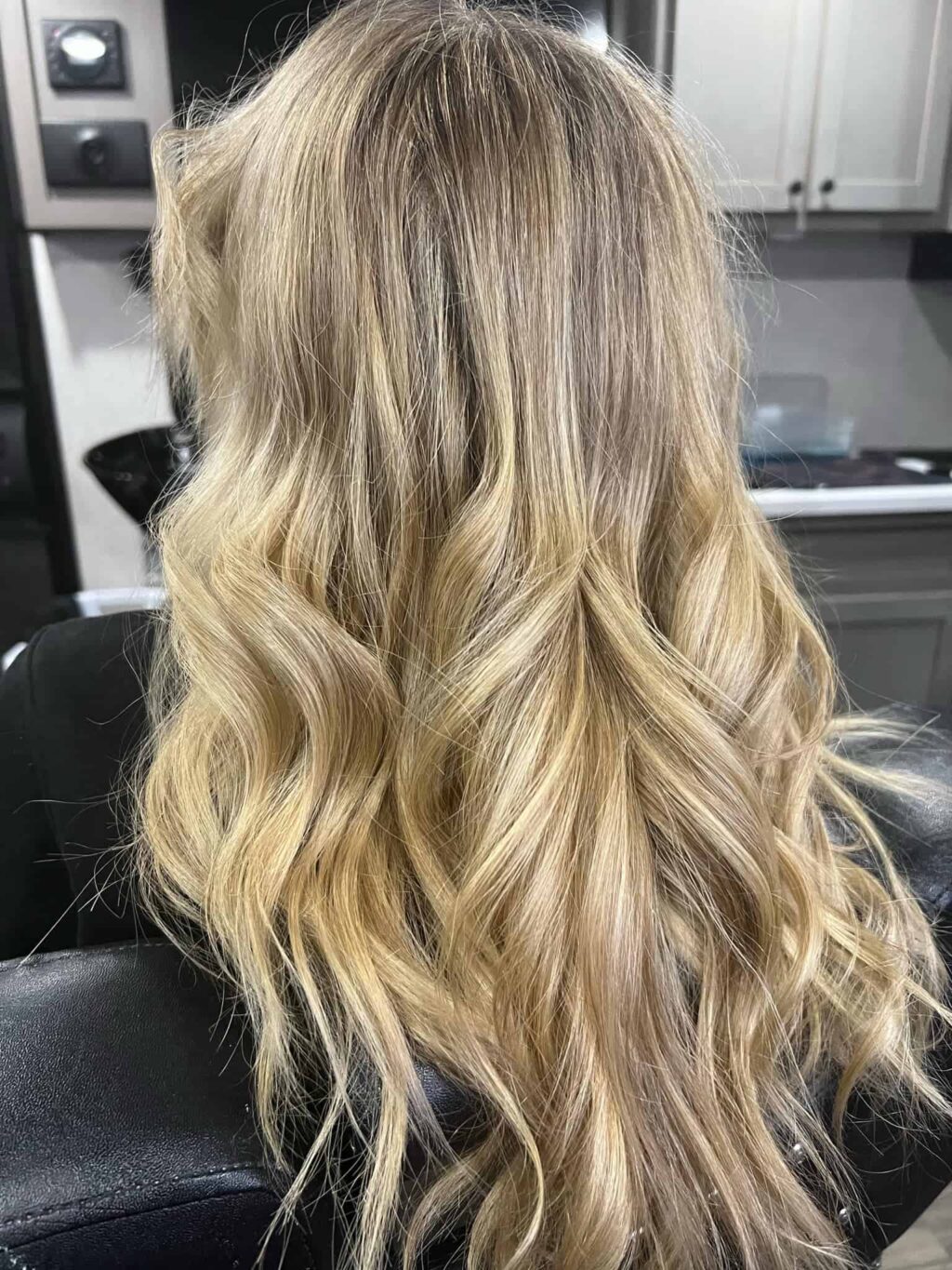 back of a woman's hair with a Balayage